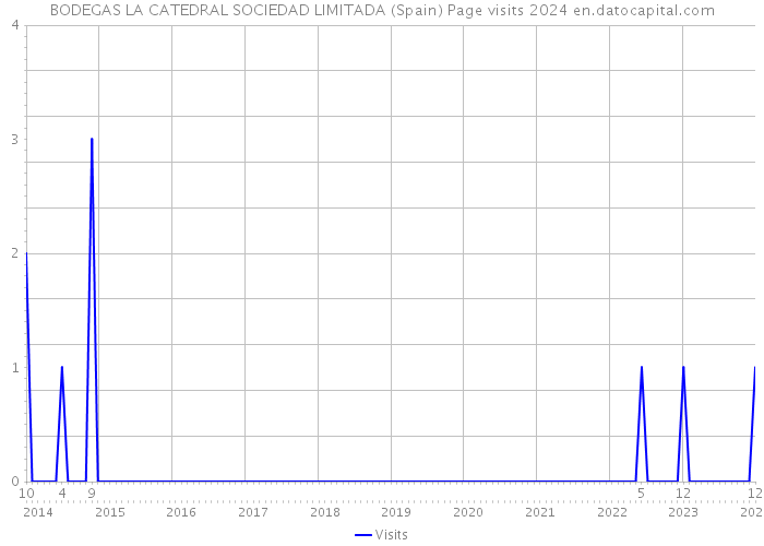 BODEGAS LA CATEDRAL SOCIEDAD LIMITADA (Spain) Page visits 2024 