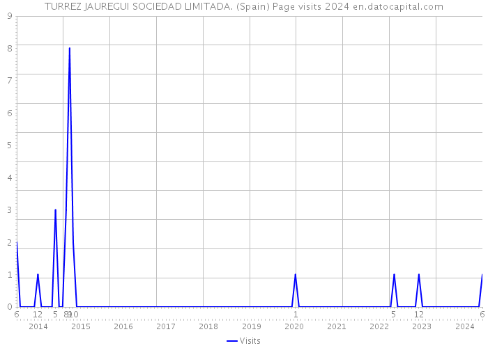 TURREZ JAUREGUI SOCIEDAD LIMITADA. (Spain) Page visits 2024 