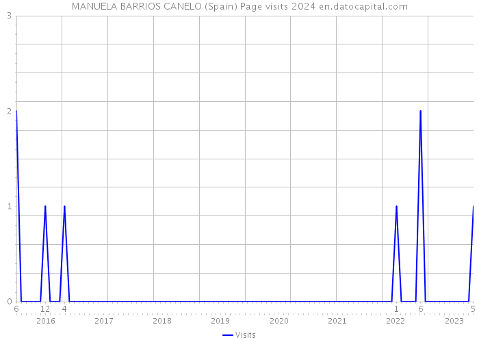 MANUELA BARRIOS CANELO (Spain) Page visits 2024 