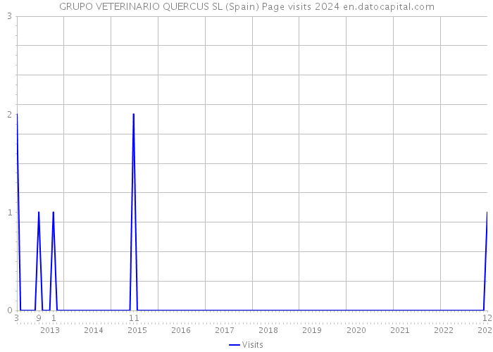 GRUPO VETERINARIO QUERCUS SL (Spain) Page visits 2024 