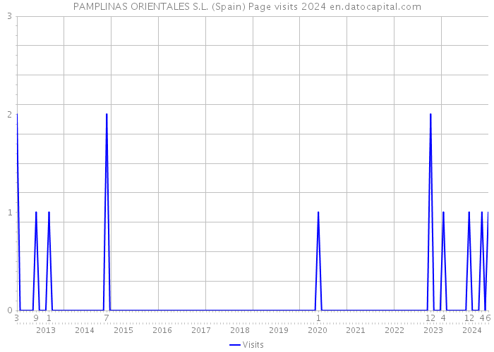 PAMPLINAS ORIENTALES S.L. (Spain) Page visits 2024 