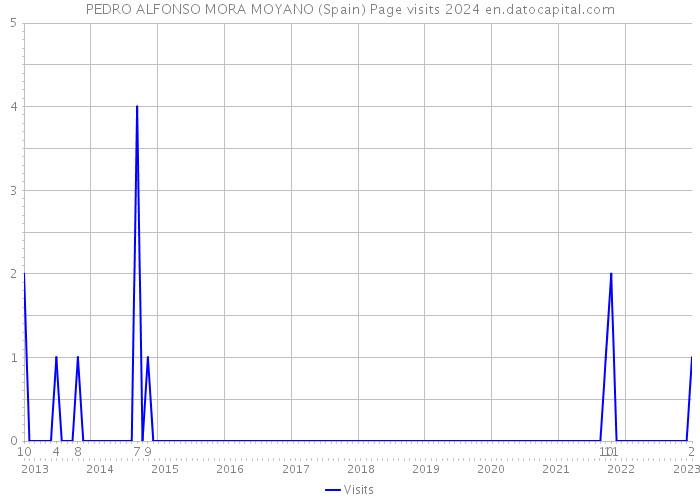 PEDRO ALFONSO MORA MOYANO (Spain) Page visits 2024 