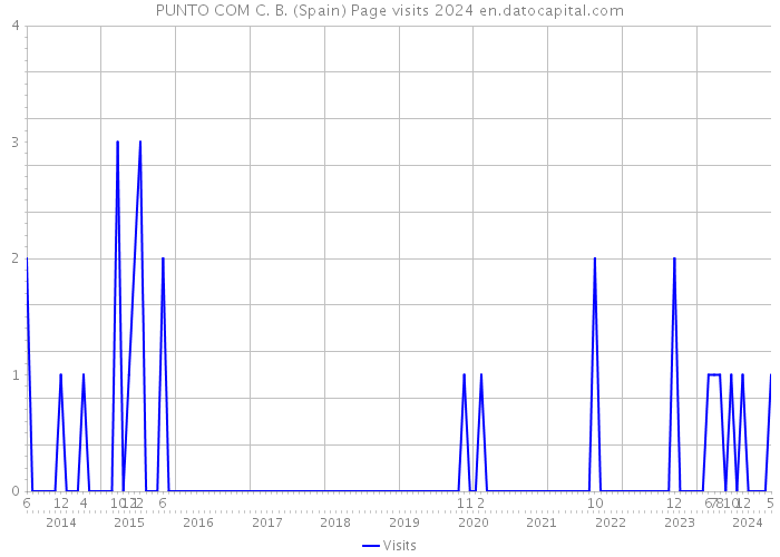 PUNTO COM C. B. (Spain) Page visits 2024 