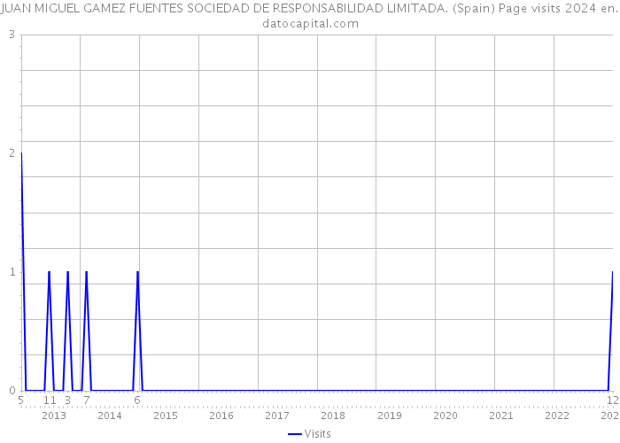 JUAN MIGUEL GAMEZ FUENTES SOCIEDAD DE RESPONSABILIDAD LIMITADA. (Spain) Page visits 2024 