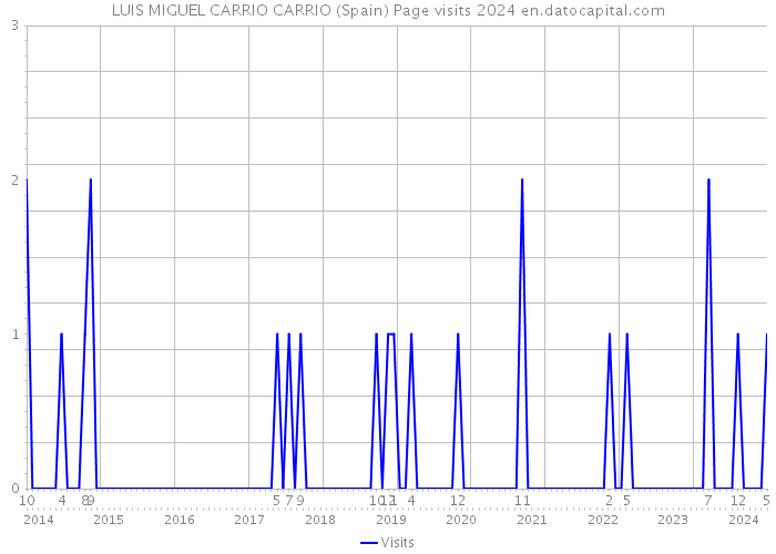 LUIS MIGUEL CARRIO CARRIO (Spain) Page visits 2024 