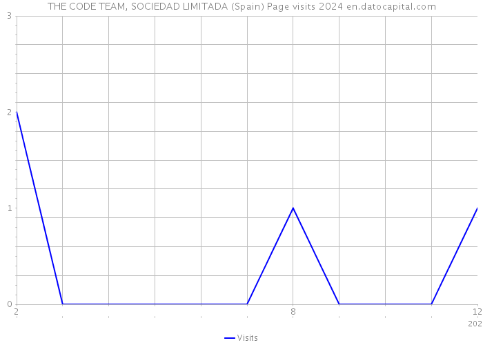THE CODE TEAM, SOCIEDAD LIMITADA (Spain) Page visits 2024 