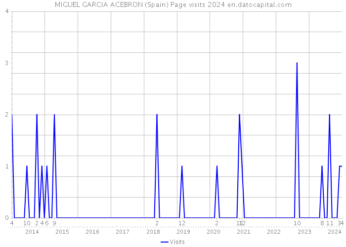 MIGUEL GARCIA ACEBRON (Spain) Page visits 2024 