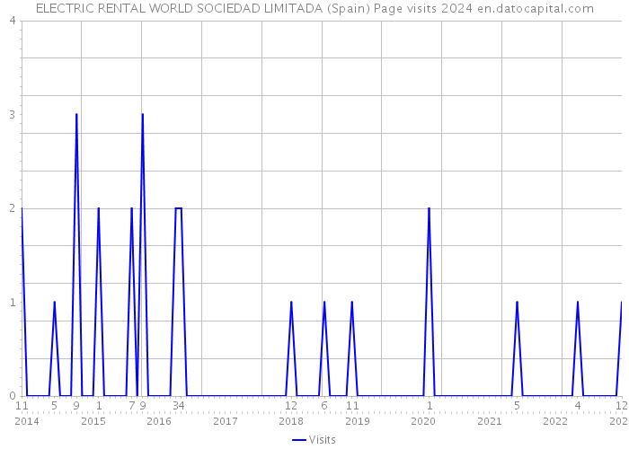 ELECTRIC RENTAL WORLD SOCIEDAD LIMITADA (Spain) Page visits 2024 