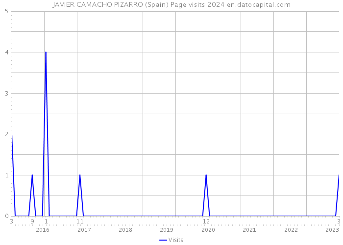 JAVIER CAMACHO PIZARRO (Spain) Page visits 2024 
