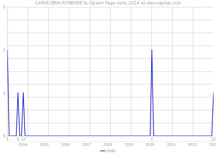 CARNICERIA ROSENDE SL (Spain) Page visits 2024 