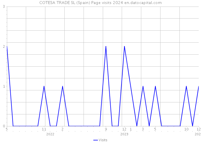 COTESA TRADE SL (Spain) Page visits 2024 