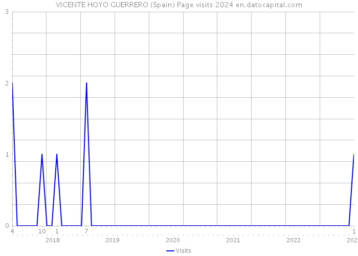 VICENTE HOYO GUERRERO (Spain) Page visits 2024 