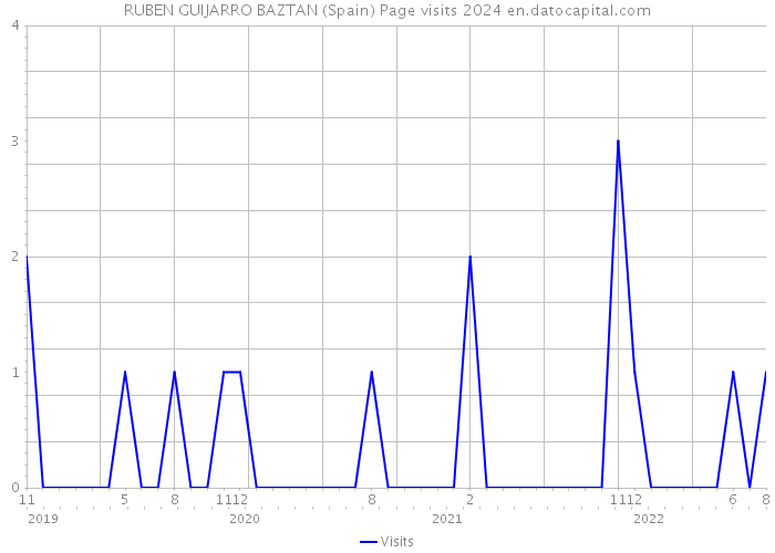 RUBEN GUIJARRO BAZTAN (Spain) Page visits 2024 