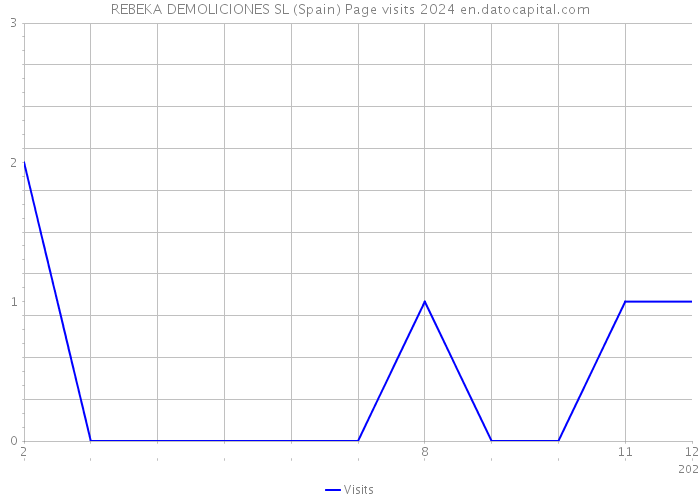 REBEKA DEMOLICIONES SL (Spain) Page visits 2024 