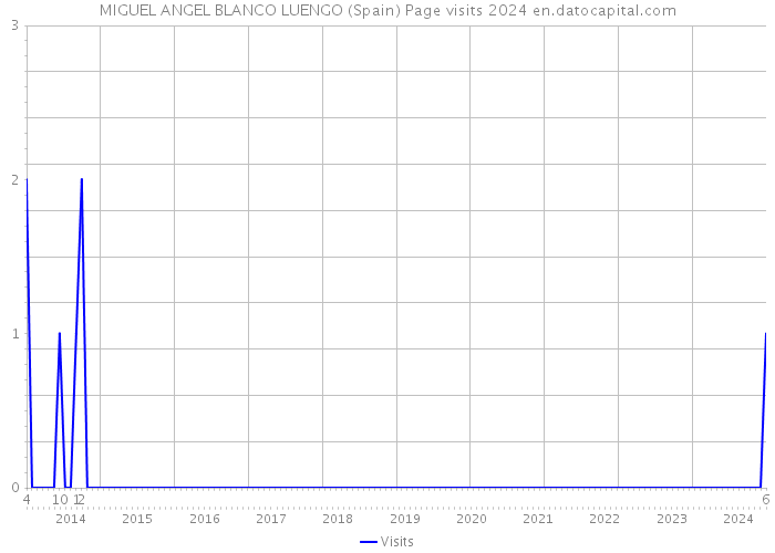 MIGUEL ANGEL BLANCO LUENGO (Spain) Page visits 2024 