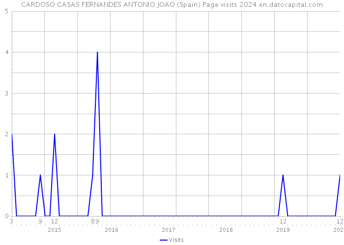 CARDOSO CASAS FERNANDES ANTONIO JOAO (Spain) Page visits 2024 