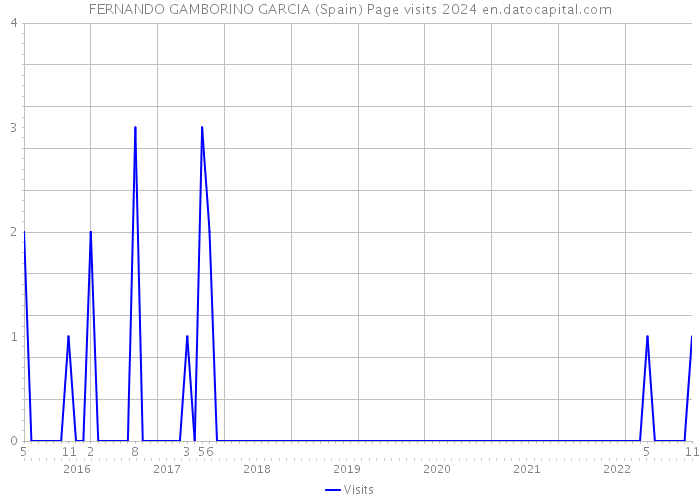 FERNANDO GAMBORINO GARCIA (Spain) Page visits 2024 