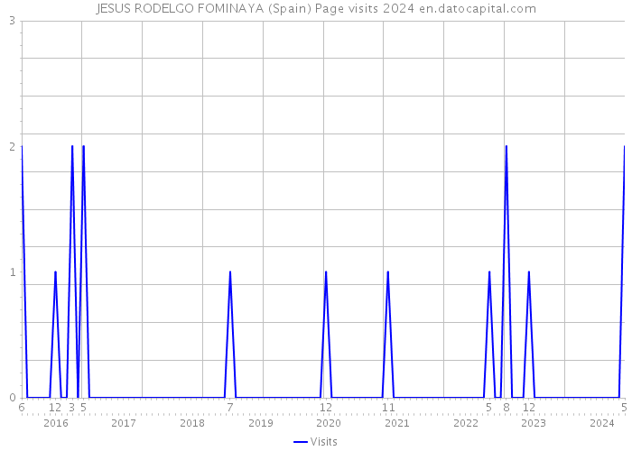 JESUS RODELGO FOMINAYA (Spain) Page visits 2024 