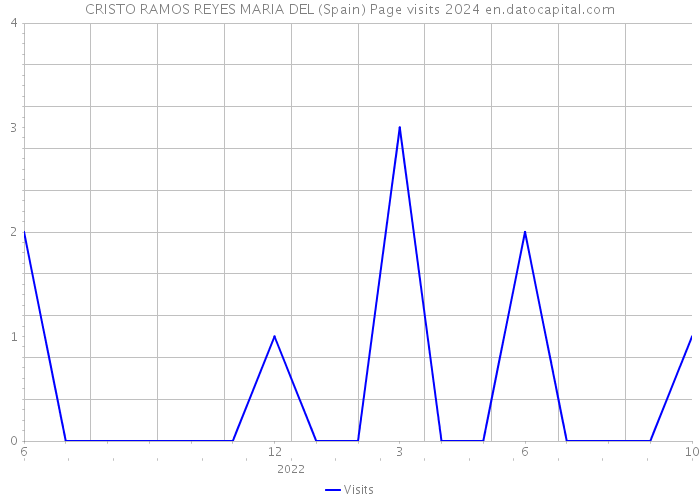 CRISTO RAMOS REYES MARIA DEL (Spain) Page visits 2024 