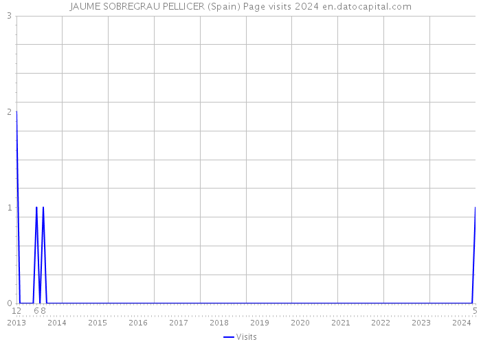 JAUME SOBREGRAU PELLICER (Spain) Page visits 2024 