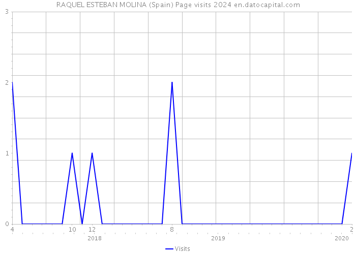 RAQUEL ESTEBAN MOLINA (Spain) Page visits 2024 