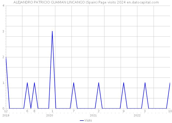 ALEJANDRO PATRICIO GUAMAN LINCANGO (Spain) Page visits 2024 