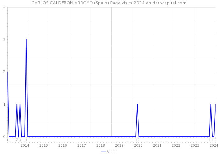 CARLOS CALDERON ARROYO (Spain) Page visits 2024 