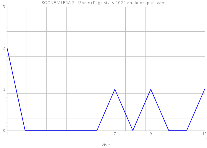 BOONE VILERA SL (Spain) Page visits 2024 
