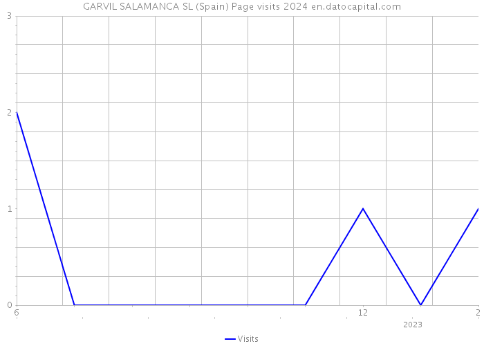 GARVIL SALAMANCA SL (Spain) Page visits 2024 