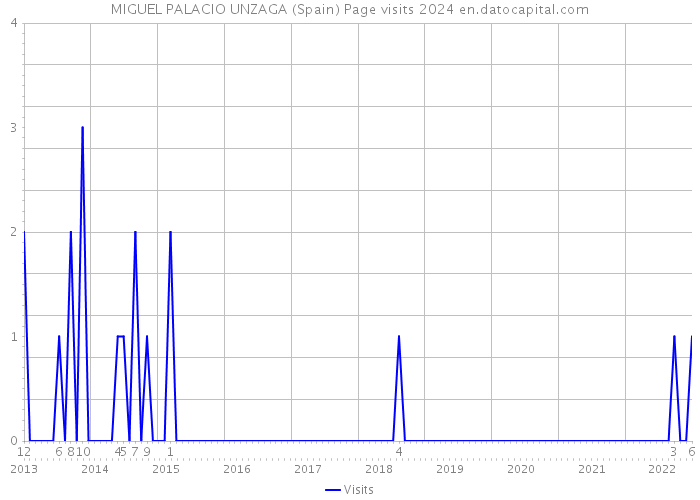 MIGUEL PALACIO UNZAGA (Spain) Page visits 2024 