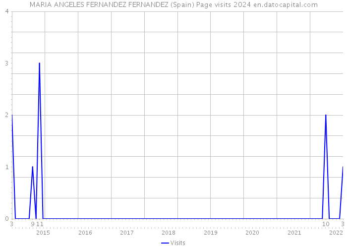 MARIA ANGELES FERNANDEZ FERNANDEZ (Spain) Page visits 2024 