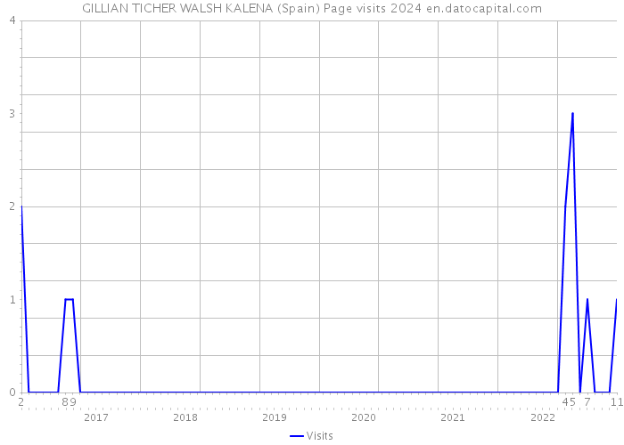 GILLIAN TICHER WALSH KALENA (Spain) Page visits 2024 