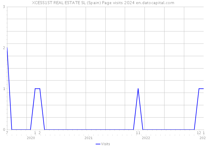 XCESS1ST REAL ESTATE SL (Spain) Page visits 2024 