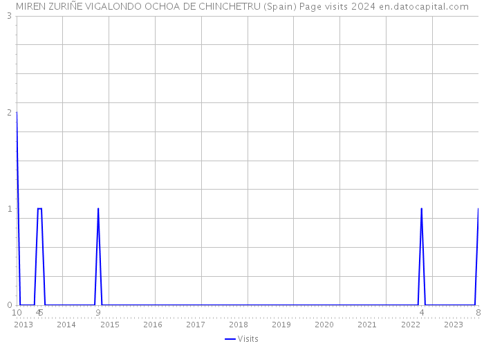 MIREN ZURIÑE VIGALONDO OCHOA DE CHINCHETRU (Spain) Page visits 2024 