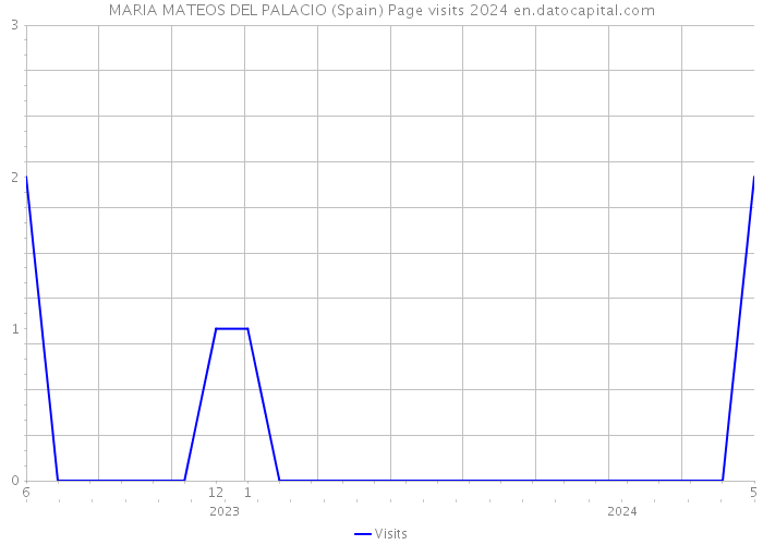 MARIA MATEOS DEL PALACIO (Spain) Page visits 2024 