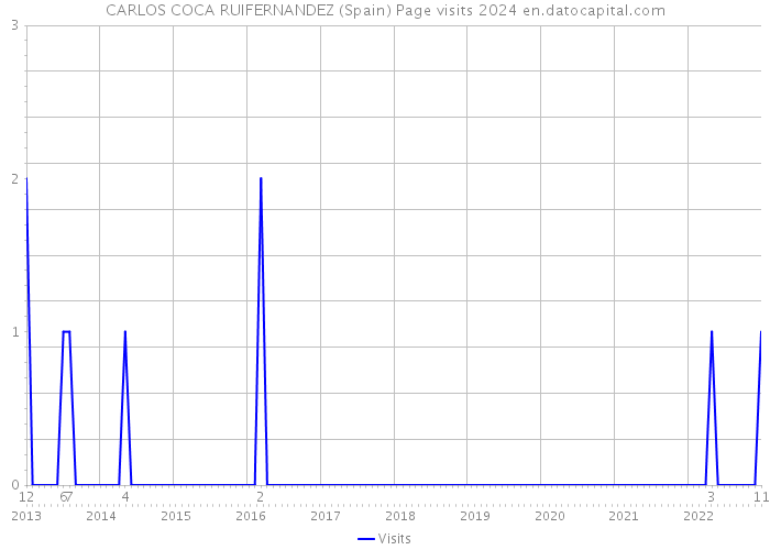 CARLOS COCA RUIFERNANDEZ (Spain) Page visits 2024 