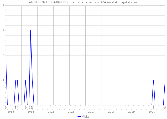 ANGEL ORTIZ GARRIDO (Spain) Page visits 2024 