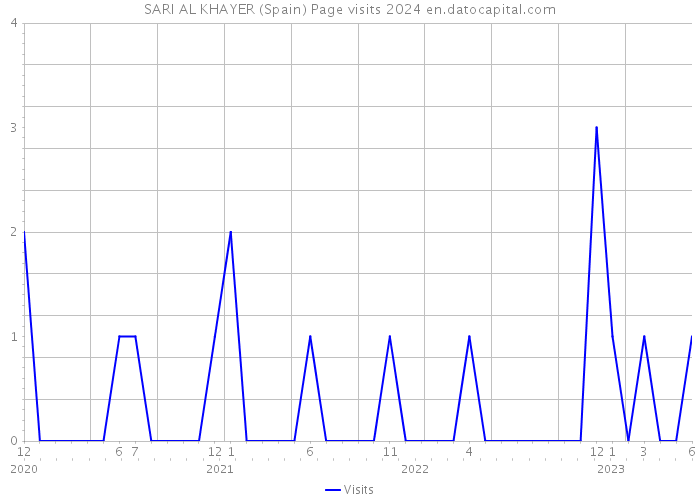 SARI AL KHAYER (Spain) Page visits 2024 