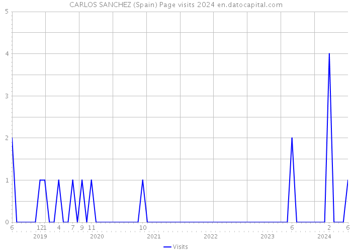 CARLOS SANCHEZ (Spain) Page visits 2024 