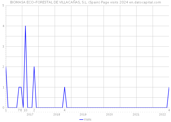 BIOMASA ECO-FORESTAL DE VILLACAÑAS, S.L. (Spain) Page visits 2024 