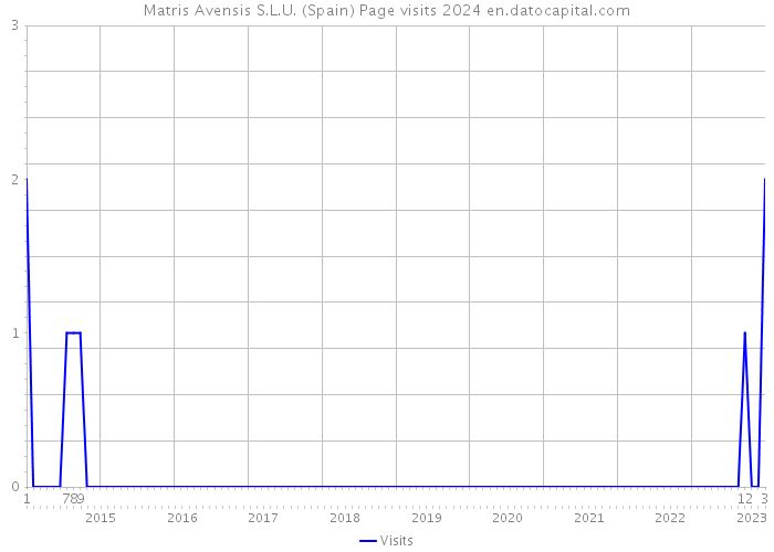 Matris Avensis S.L.U. (Spain) Page visits 2024 