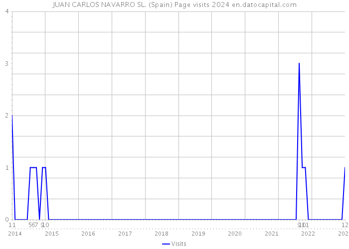 JUAN CARLOS NAVARRO SL. (Spain) Page visits 2024 