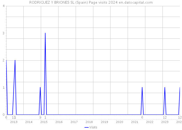 RODRIGUEZ Y BRIONES SL (Spain) Page visits 2024 
