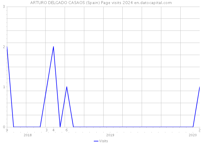 ARTURO DELGADO CASAOS (Spain) Page visits 2024 