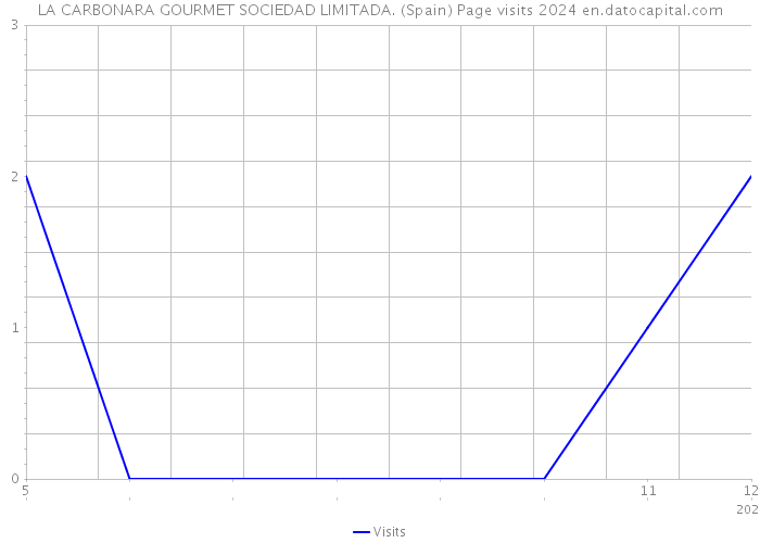 LA CARBONARA GOURMET SOCIEDAD LIMITADA. (Spain) Page visits 2024 