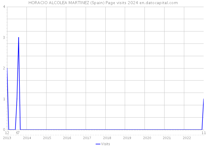 HORACIO ALCOLEA MARTINEZ (Spain) Page visits 2024 