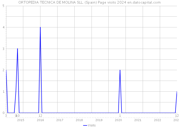 ORTOPEDIA TECNICA DE MOLINA SLL. (Spain) Page visits 2024 