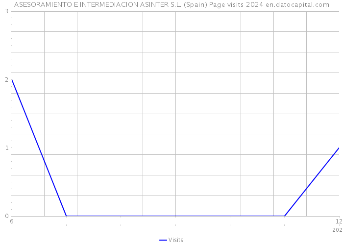 ASESORAMIENTO E INTERMEDIACION ASINTER S.L. (Spain) Page visits 2024 