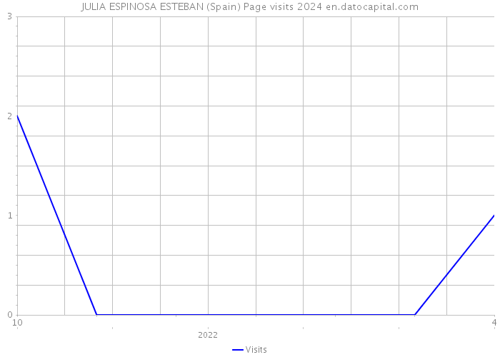 JULIA ESPINOSA ESTEBAN (Spain) Page visits 2024 
