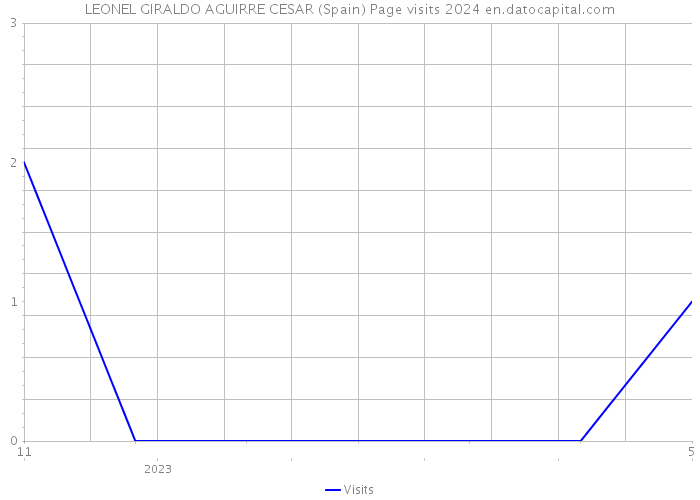 LEONEL GIRALDO AGUIRRE CESAR (Spain) Page visits 2024 
